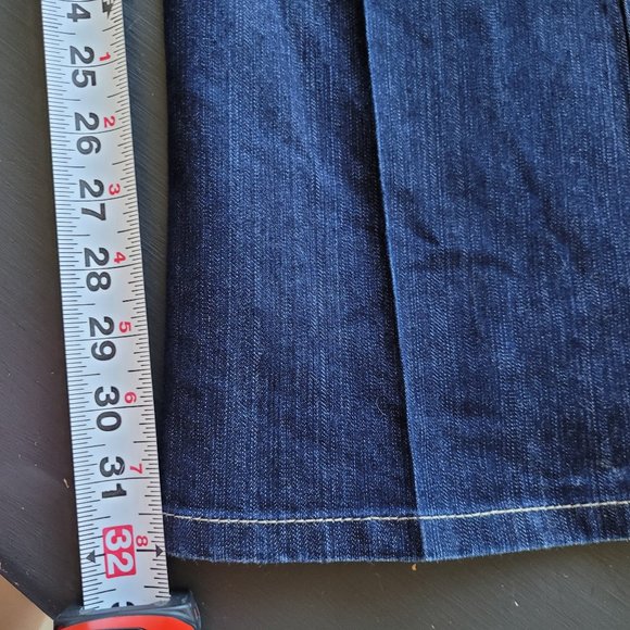 Vintage Y2K Paris Blues Low Rise Dark Wash Flared Boot Cut Jeans  - Long - Picture 7 of 10